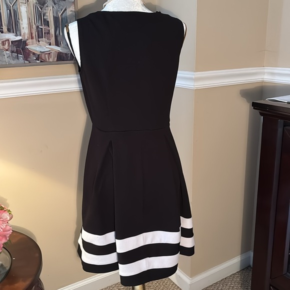 Black pleated with white skirt detail - fits up to 8 petite - Picture 4 of 8